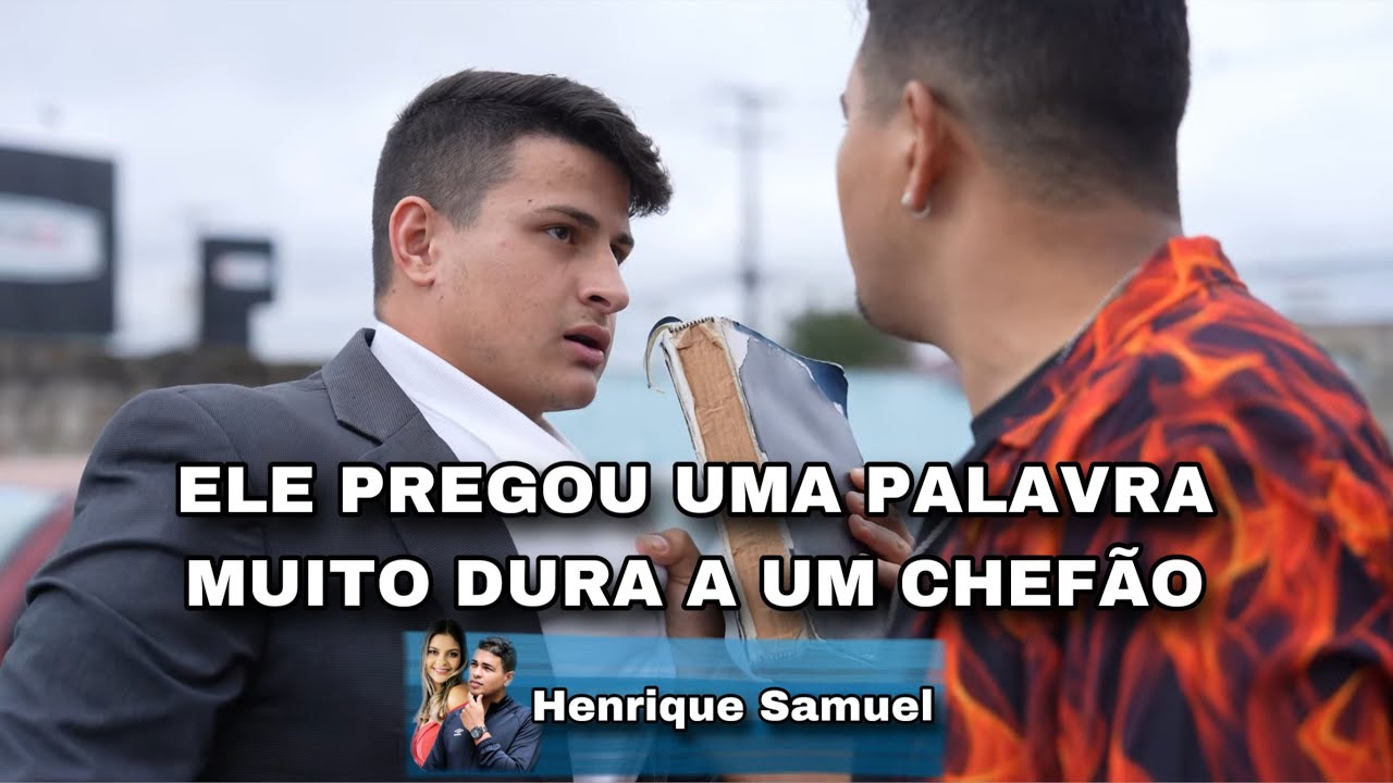 Ele pregou uma palavra muito dura a um chefão.