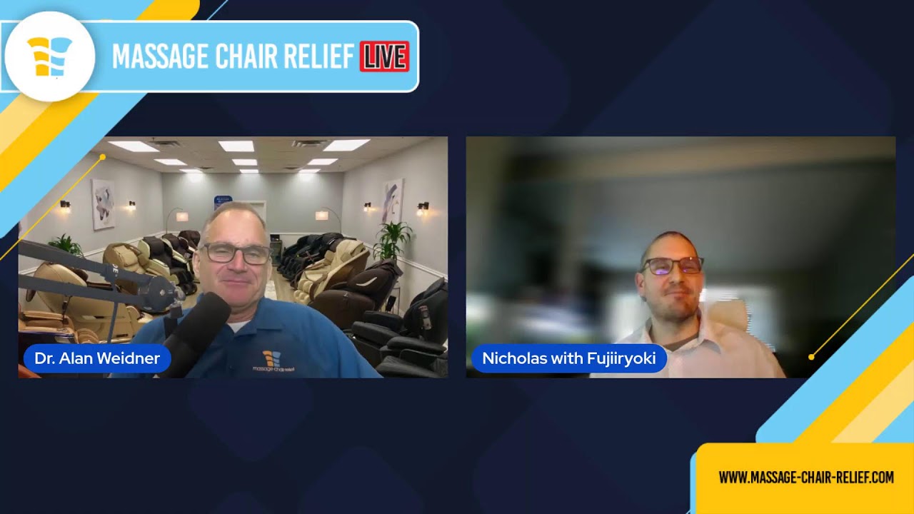 Massage Chair Relief LIVE! with special guest, Nicholas Beese of Fujiiryoki