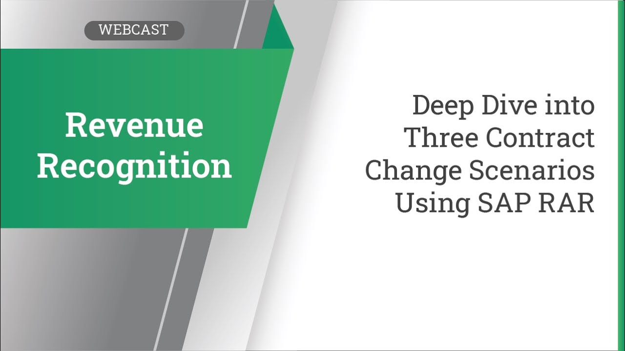 Deep Dive into Three Contract Change Scenarios Using SAP RAR