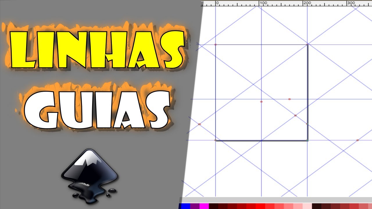 LINHAS GUIAS no Inkscape