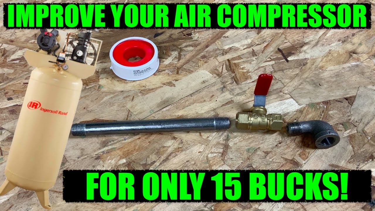 How To Improve Your Upright Air Compressor For Only $15!