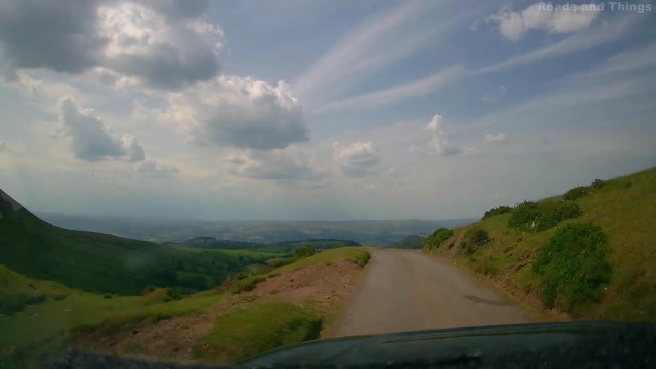 Highest Road in Wales. All the way from Hay on Wye to the top of the Gospel pass, Powys, Wales, UK.