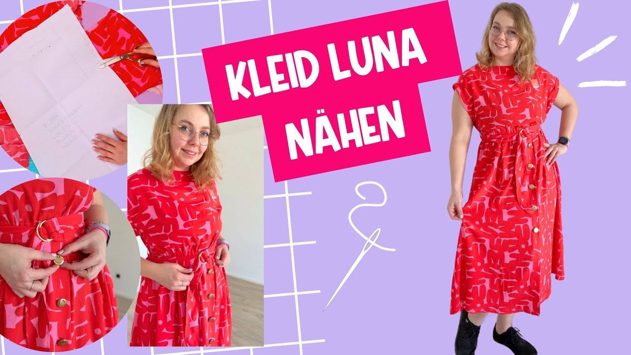 Kleid Luna nähen 👗🪡  Mein erstes Schnittmuster!