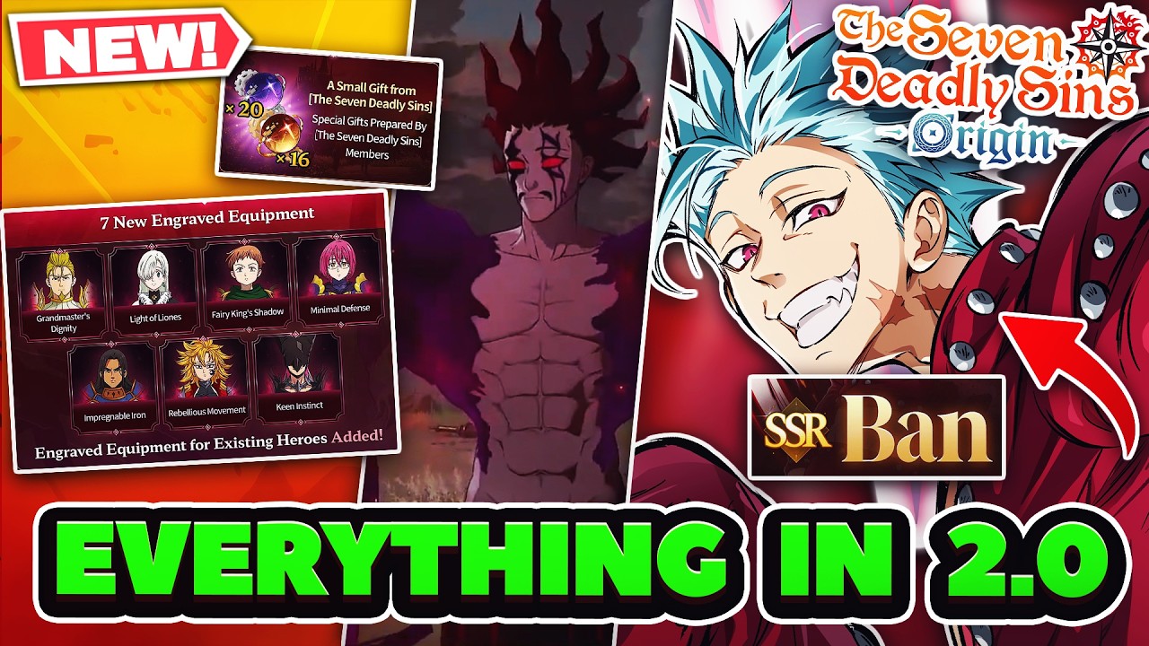 *NEW CODE* EVERYTHING IN 2.0 UPDATE! BAN, MAZE & FREE REWARDS! | 7DS: Origin