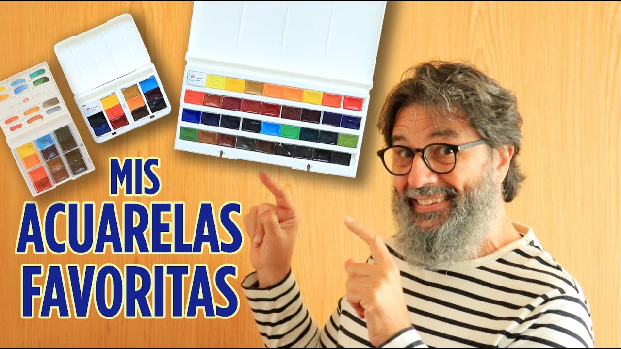 MIS ACUARELAS FAVORITAS |TE ENSEÑO TRES TIPOS DE CAJAS DIFERENTES | Juan Linares |