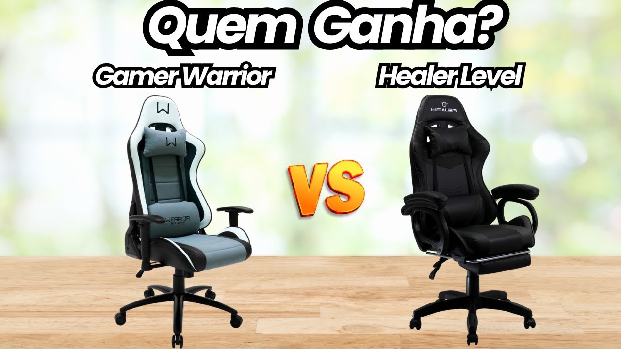 Cadeira Gamer  Elite Gamer Warrior GA228 vs Healer Level -  Qual é MAIS CONFORTÁVEL de Verdade 🔥�