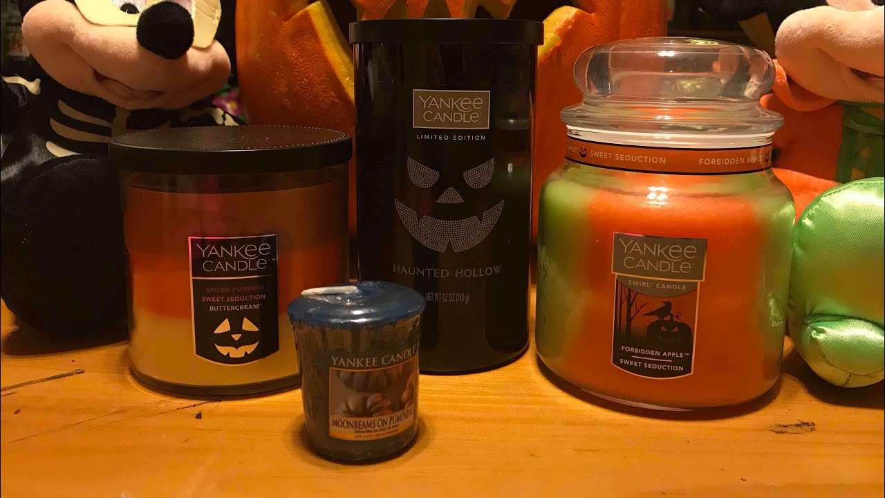 Yankee Candle Halloween 2017 Preview - Haunted Hollow, Swirl Candle, Moonbeams on Pumpkins