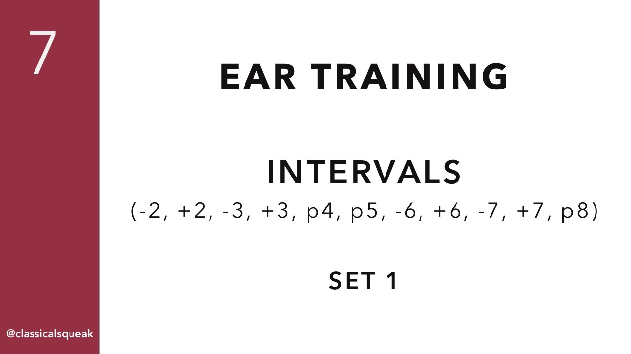 RCM Level 7 Intervals (Ear Training -2, +2, -3, +3, p4, p5, -6, +6, -7, +7, p8) | Set 1