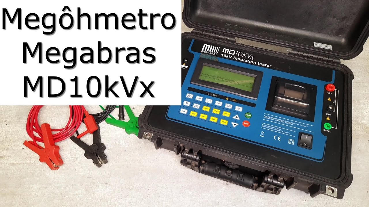 Megôhmetro Megabras MD10KVx, 10 kV Digital Insulation Tester. #Megabras