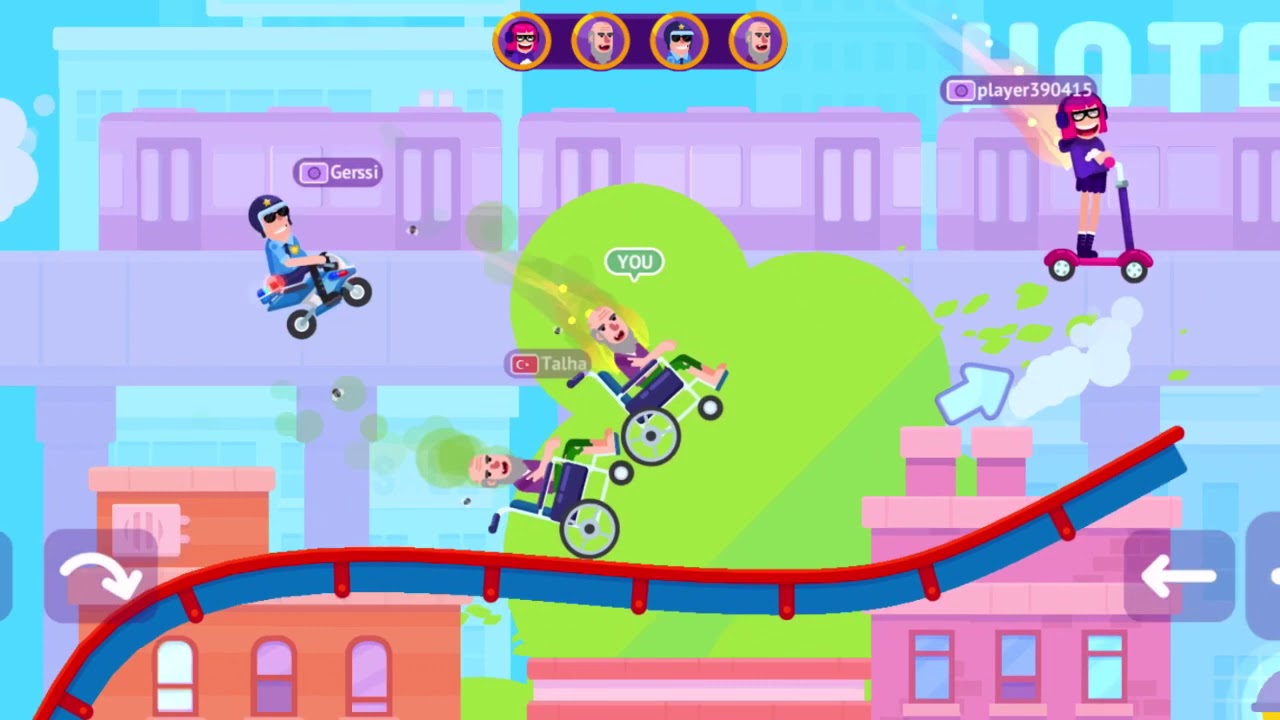Happy Racing episode 1 – funniest racing game - Gameplay iOS, Android - Bowmasters inspiration