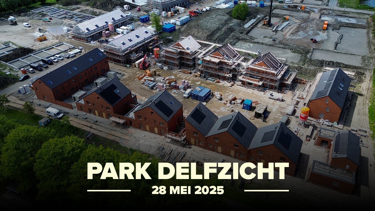 Bouwupdate Park Delfzicht - 28 Mei 2025 - 4K Drone Orbit