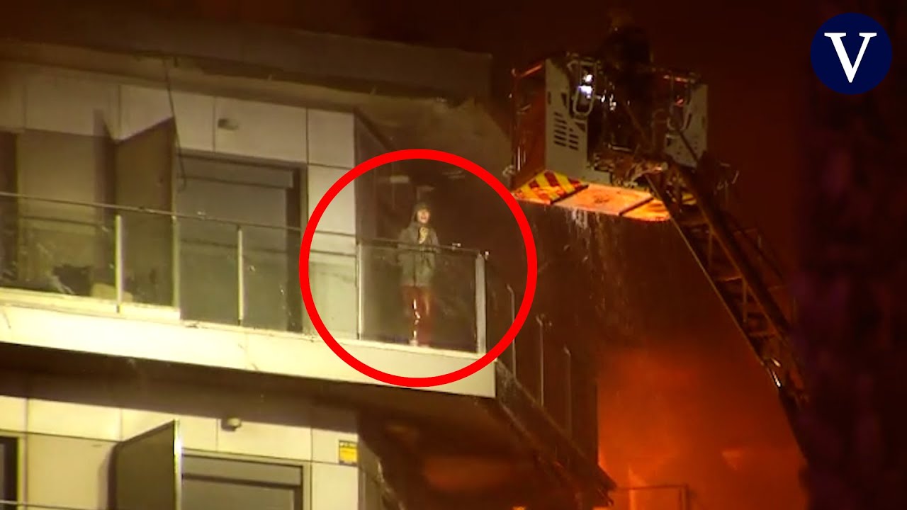 Cronología de un rescate del incendio de València: 