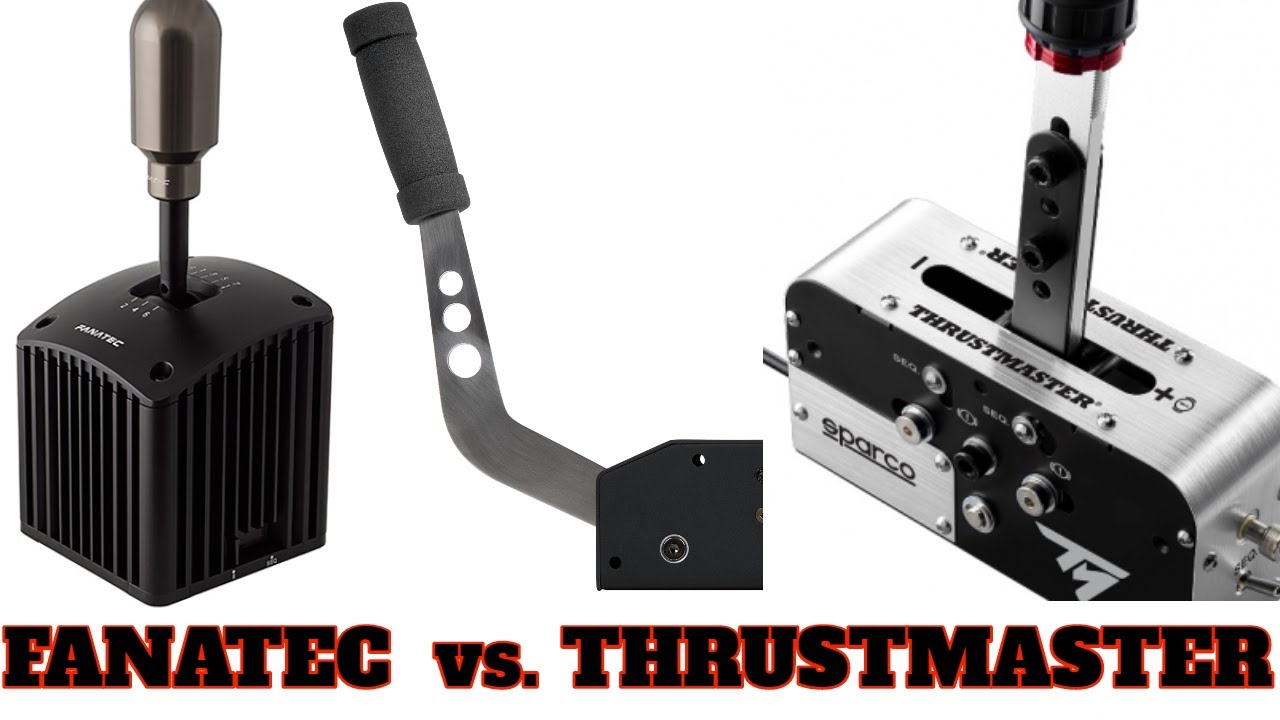 Thrustmaster TSS vs. Fanatec ClubSport Shifter vs. Fanatec Handbremse