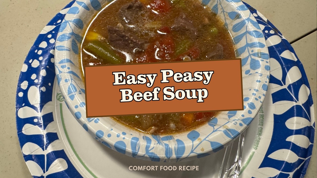 Cold Morning, Warm Soup | Easy Vegetable Beef Soup in the RV