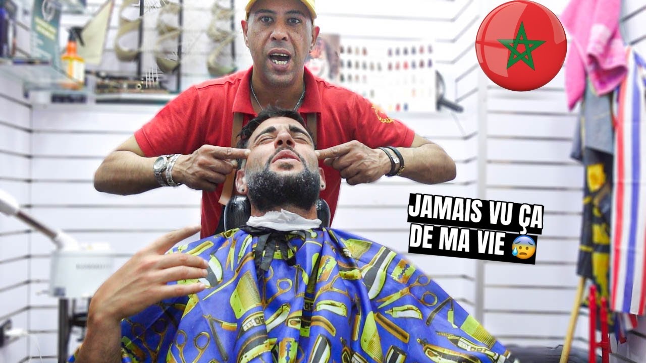 Folle Expérience chez le COIFFEUR de Tanger 💥😲🇲🇦 (aïeee)