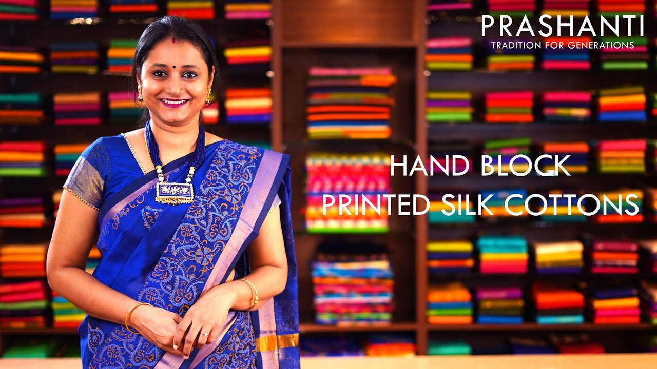 Hand Block Printed silk cotton sarees | 8 Nov 2020 | Prashanti