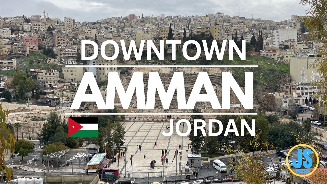 AMMAN DOWNTOWN WALK | ROMAN THEATER to JORDAN MUSEUM BUS STATION | JORDAN 🇯🇴  4K WALKING TOUR