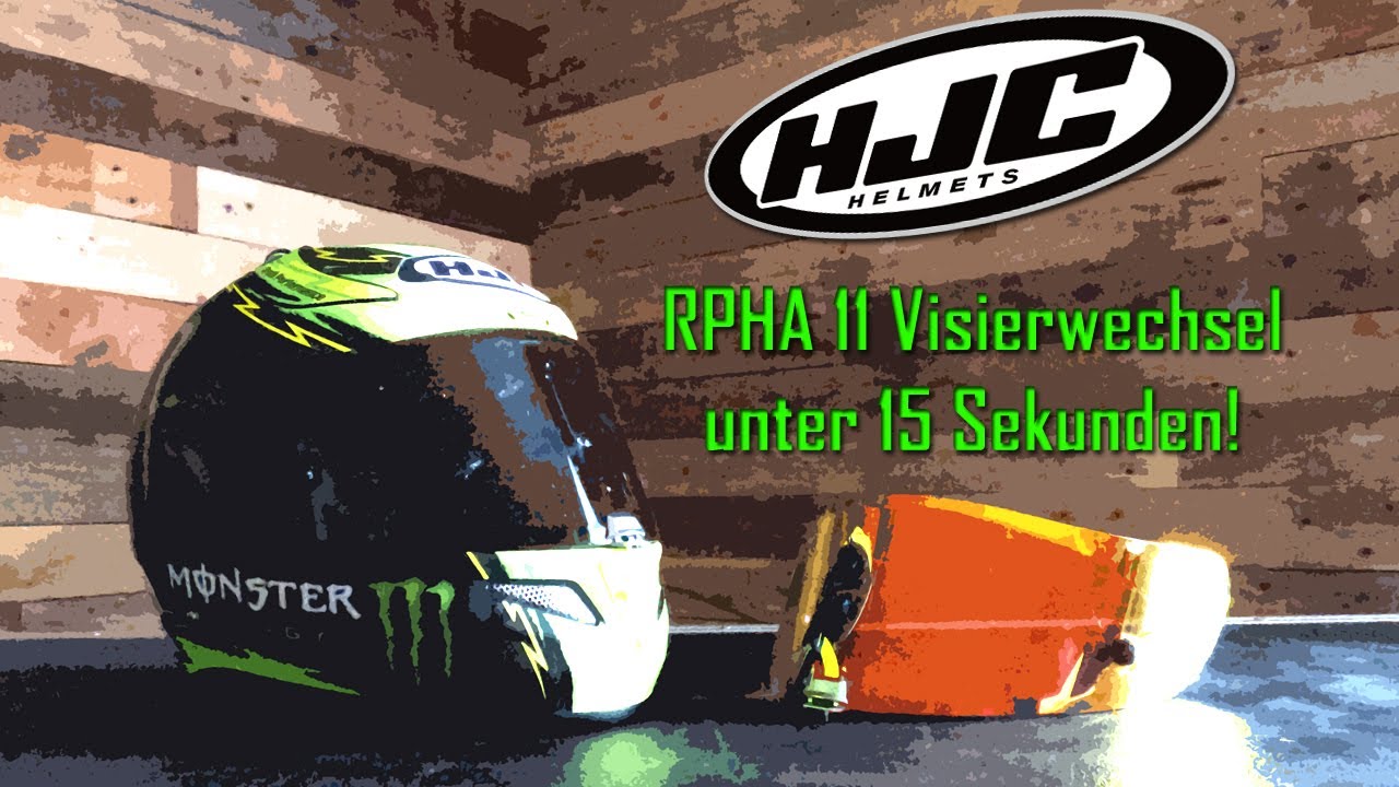 HJC RPHA 11 Visier wechseln unter 15 Sekunden 😲 I Deutsch 4K