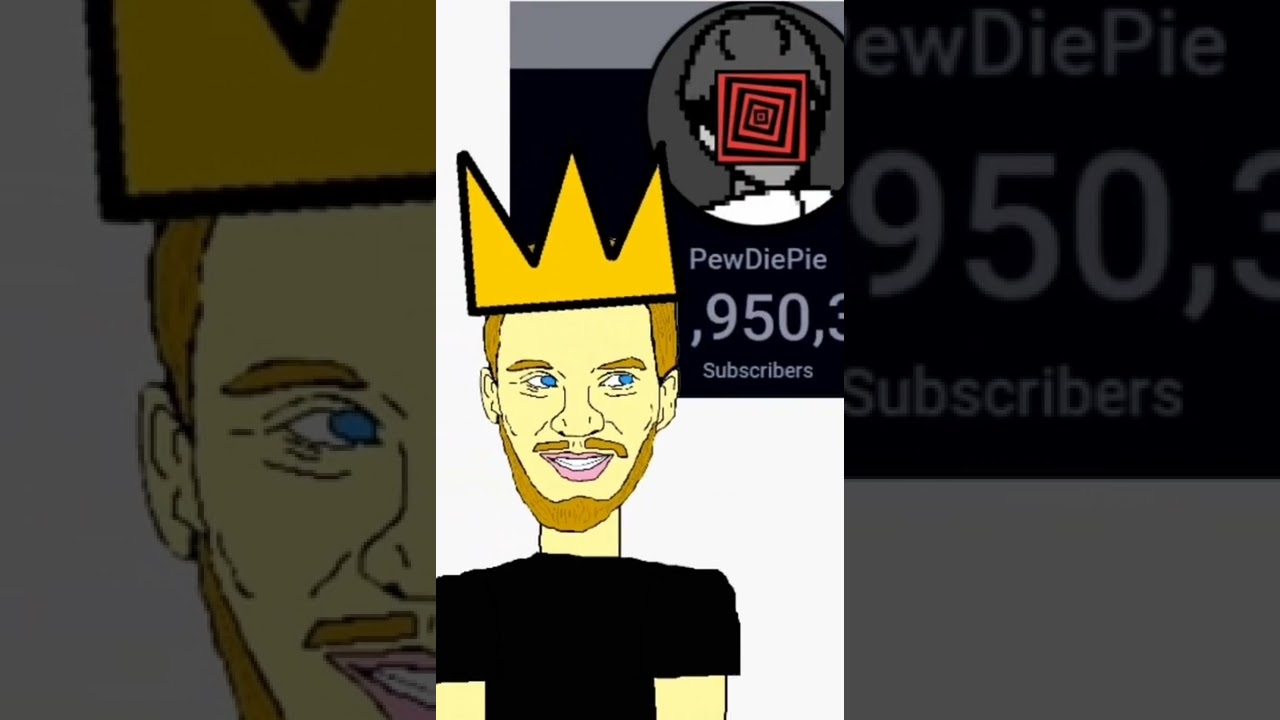 Pewdiepie vs Mr. Beast Subscriber Count 2022, not Live Sub Count #shorts
