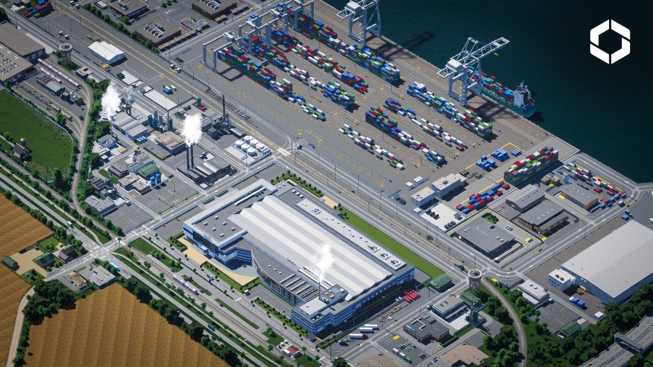 Mega Factory & Cargo Port – Cities Skylines 2