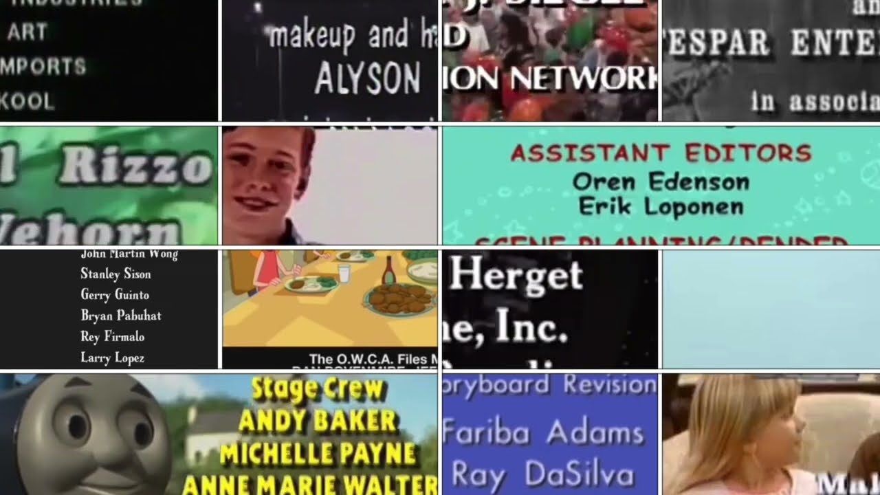 BSC, Benson, BE, BC, CEIA, DB, MLP, MST3K, PO, P&F, Psych, SWOAM, SCOLL, T&F, Xuxa Credits Remix