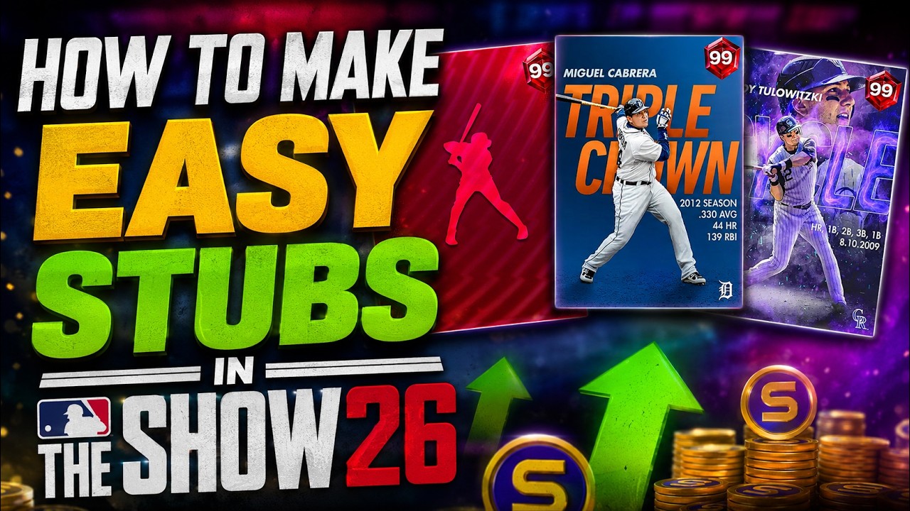 THE BEST WAY TO MAKE EASY STUBS IN MLB THE SHOW 26 RIGHT NOW!