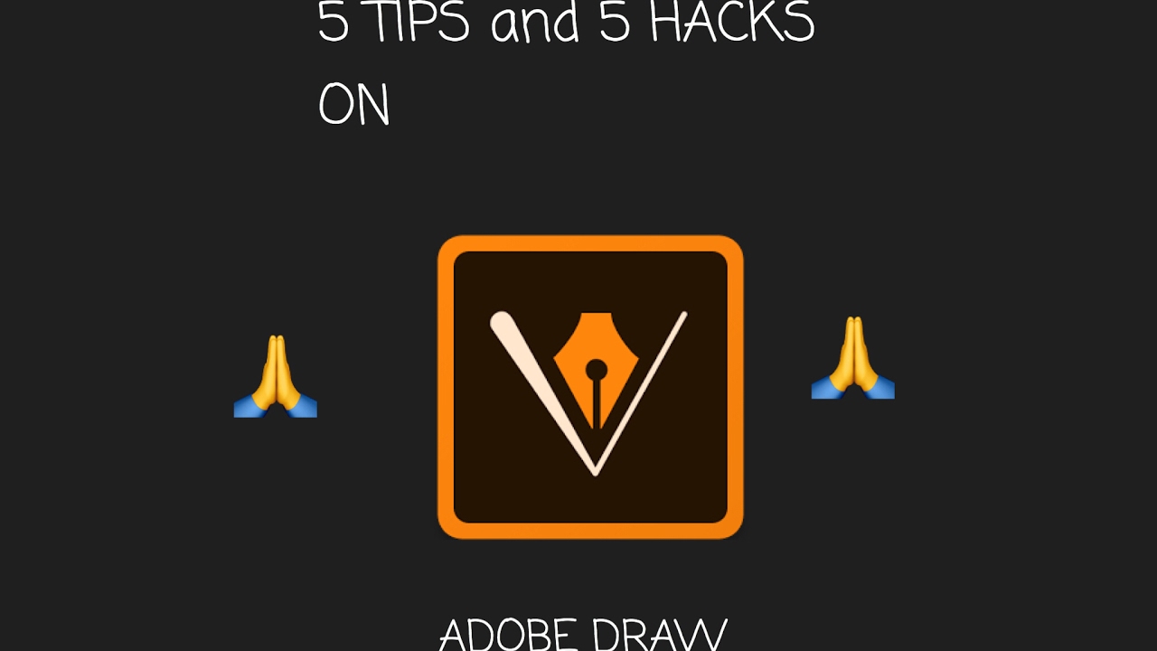 5 hacks and 5 tips when drawing on ( ADOBE DRAW )