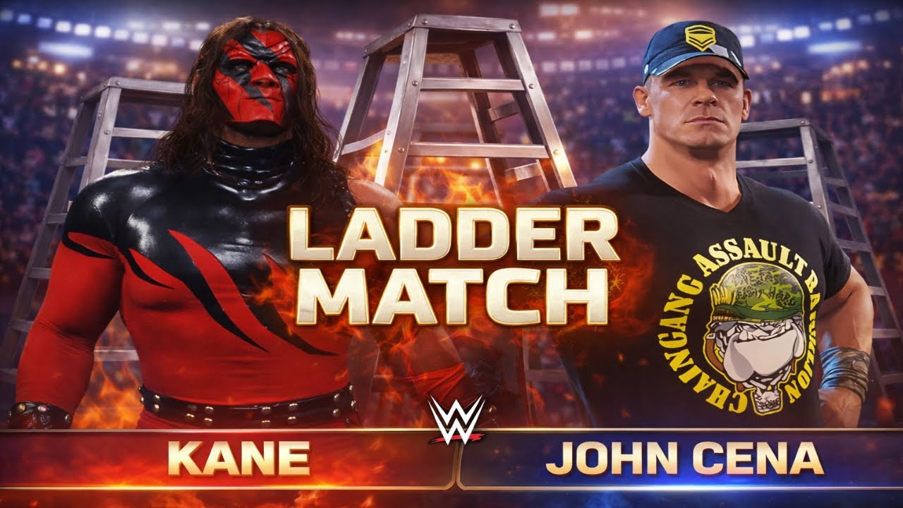 John Cena vs Kane 🔥 WWE Championship Ladder Match | Full HD