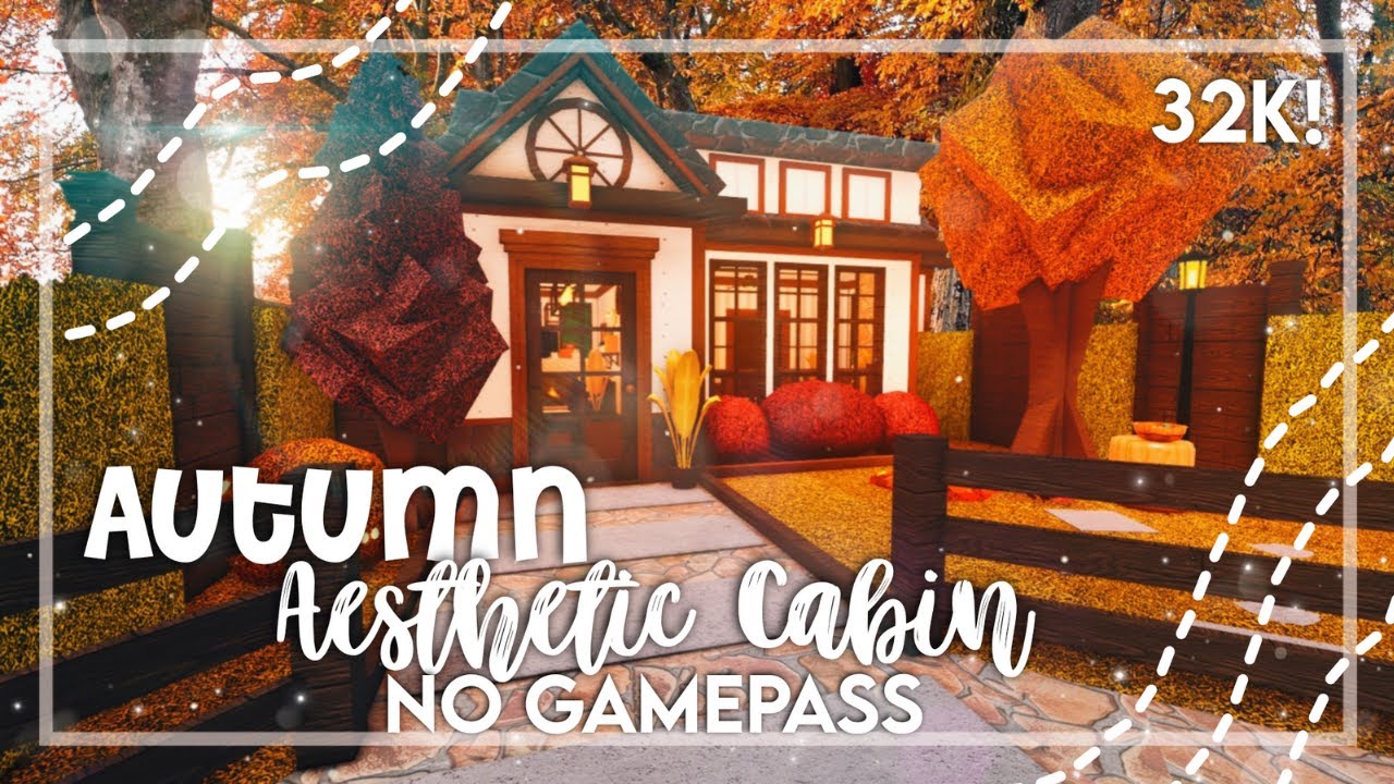 No Gamepass Autumn Aesthetic Mini Cottage - Speedbuild and Tour - iTapixca Builds