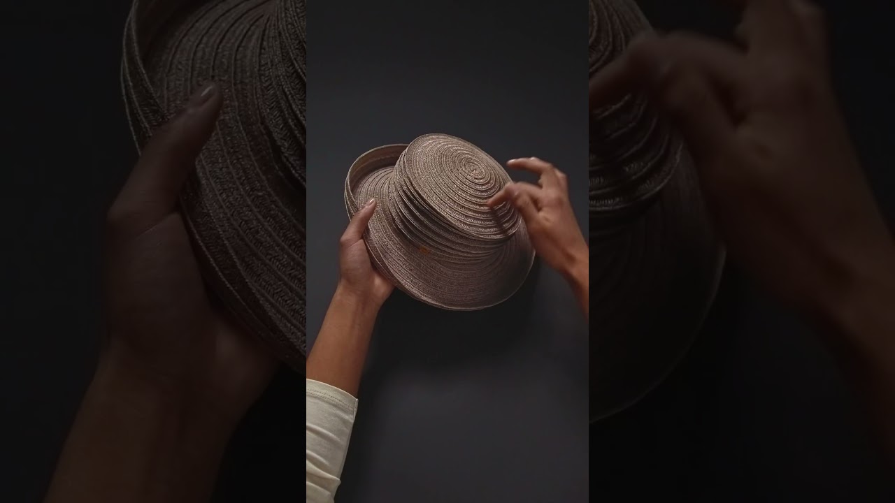 ASMR - Chanvre/Coton || Femmes || Chapeau pliss&eacute; Mayser Belma