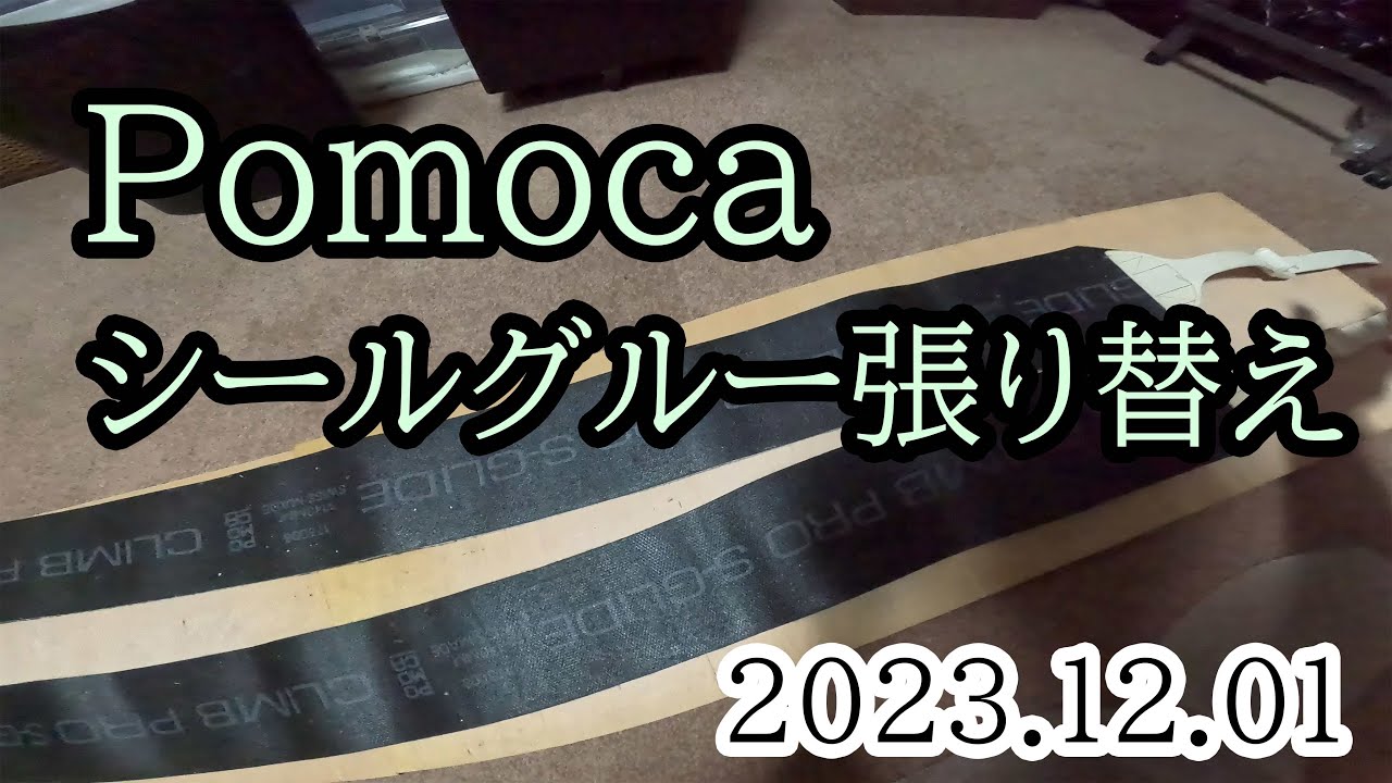 2023/12/01 ポモカ シールのグルー張り替え (Pomoca skins repair / reglue)