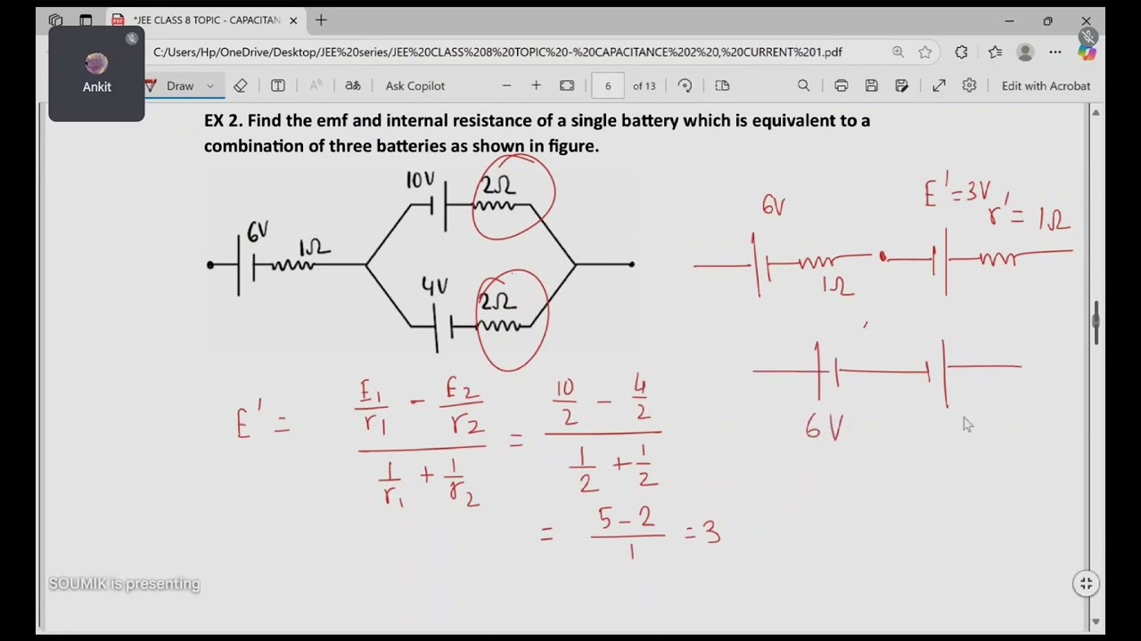 Cell combinations and Maximum Power transfer Theorem