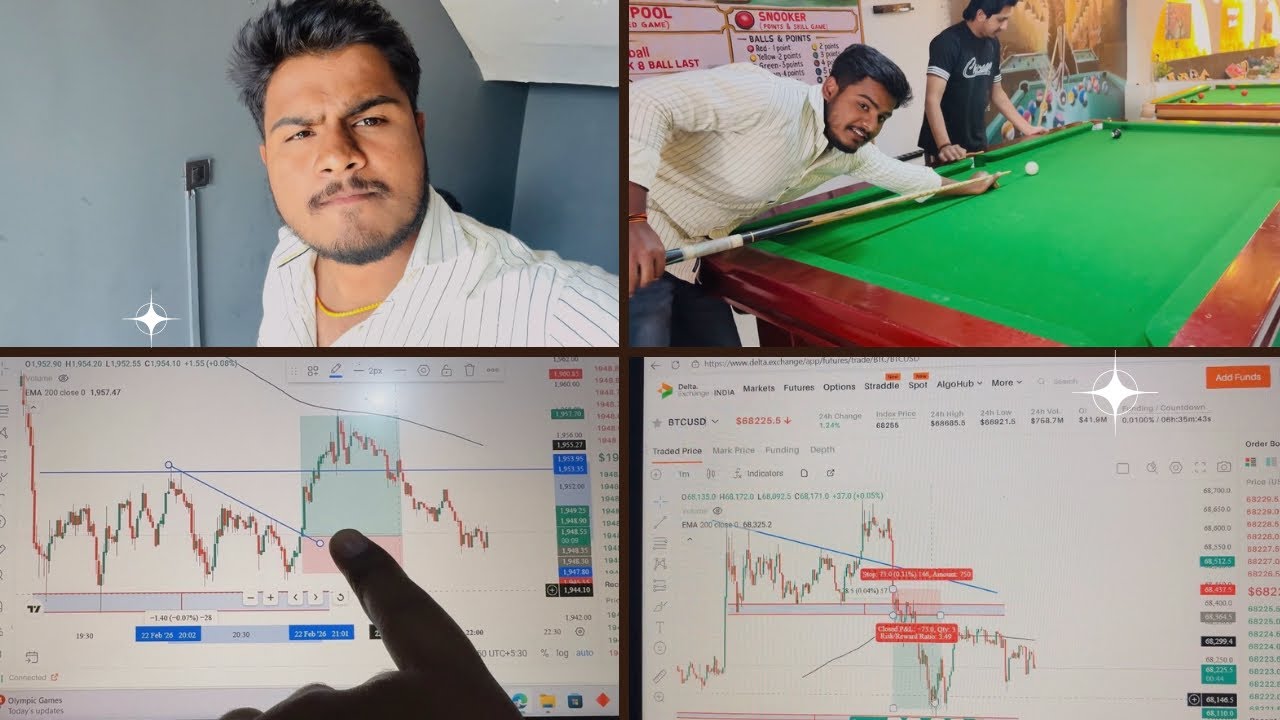 Beginner Trader Ka Trading Orr Day 😅🥳 #vlog #trading #dailyvlog 