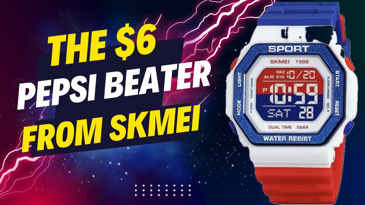 SKMEI Pepsi Beater: Affordable $6 Work Watch. #skmei