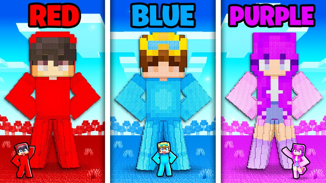 ОДНОЦВЕТНЫЕ СТАТУИ ДРУЗЕЙ в Minecraft!