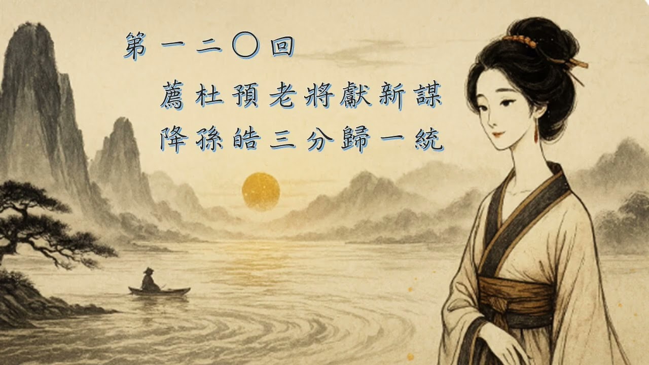 【三國好好聽】第一二○回：杜預獻計三分歸一，孫皓投降天下定 #三國 #說書 #小說