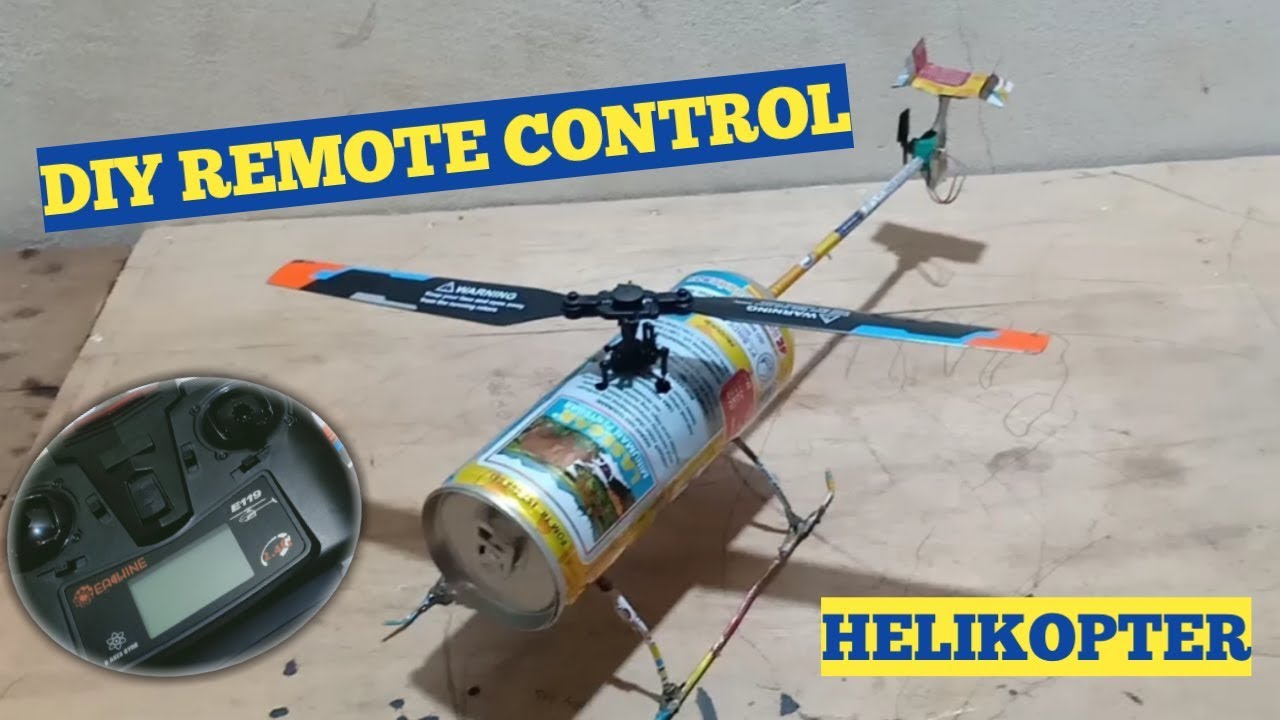 CARA KREATIF MEMBUAT RC HELICOPTER DARI KALENG BEKAS #01