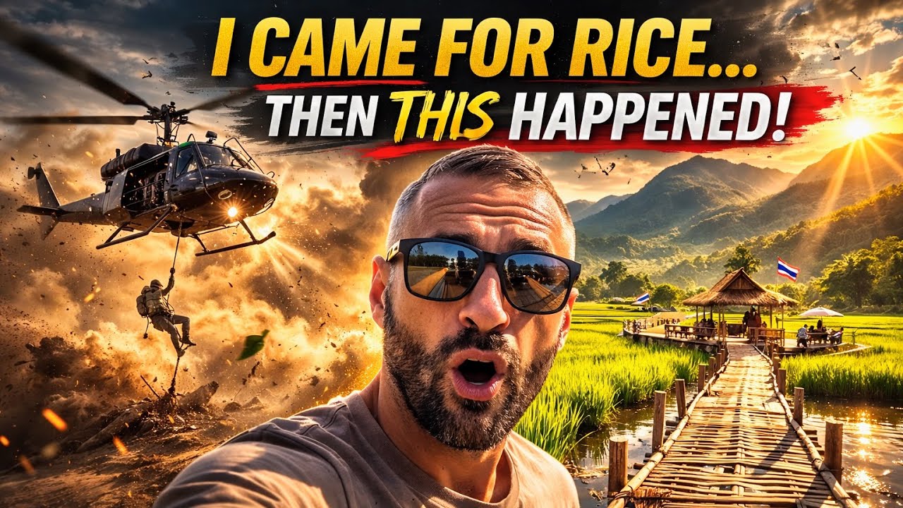 Pai Thailand Rice Fields… And Helicopters 