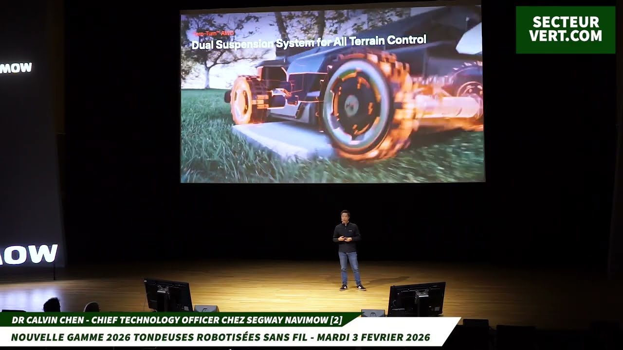 SEGWAY NAVIMOW : DR CALVIN CHEN - CTO - LANCEMENT NOUVELLES TONDEUSES ROBOTS GAMME 2026 [PARIS, 2/3]