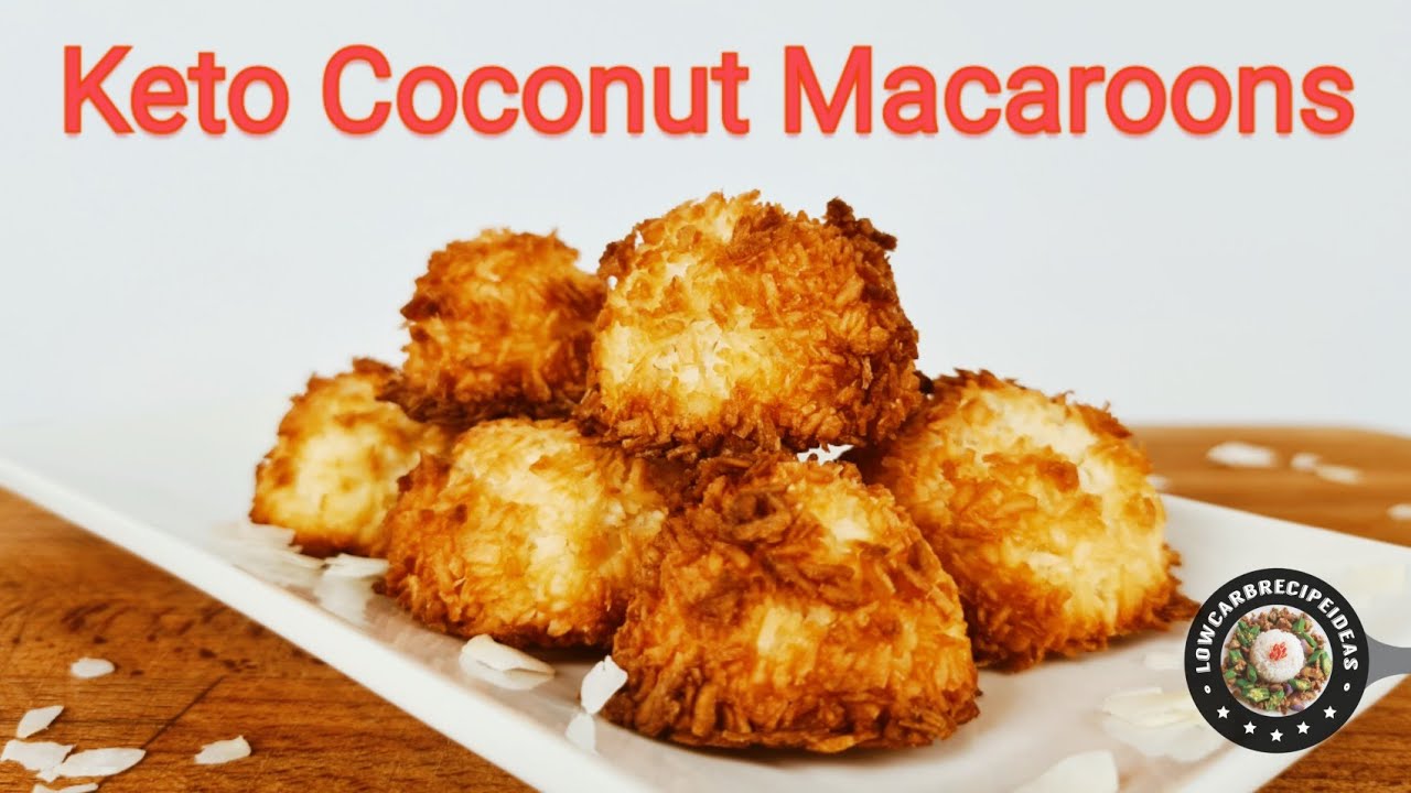 HOW TO MAKE KETO COCONUT MACAROONS - 3 INGREDIENTS ONLY (WITH DAIRY & EGG FREE OPTION)