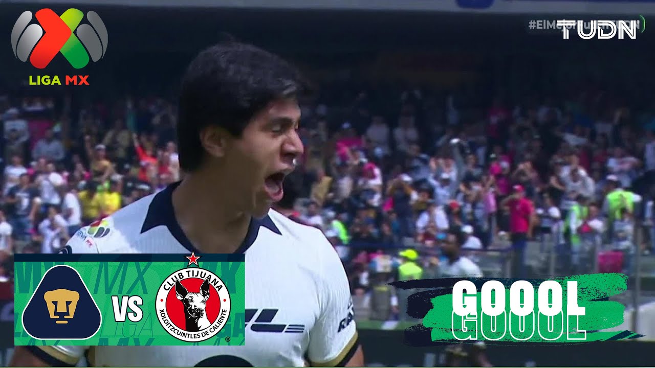 GOAL BY PUMAS! JJ Mac&iacute;as soars! | Pumas 1-0 Tijuana | Liga MX - Matchday 16 Apertura 2025