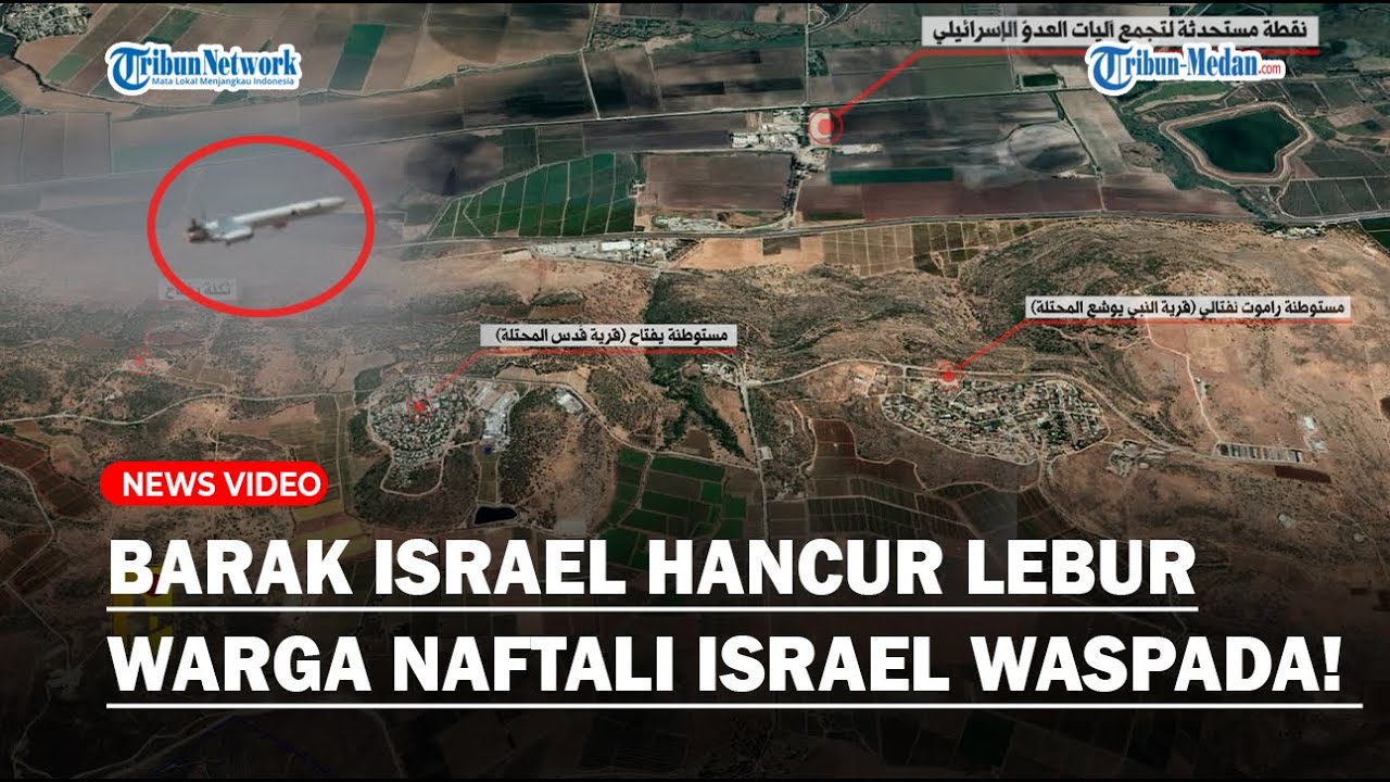 MARKAS PERSEMBUNYIAN ISRAEL DIHANCURKAN Roket Hizbullah, Warga Ramot Naftali Ketakutan Diserang!