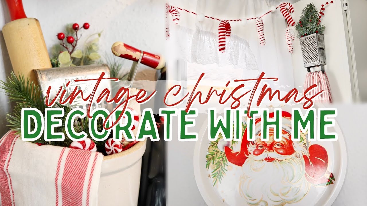 🎄 2021 CHRISTMAS DECORATE WITH ME | Christmas Decorating Ideas | Vintage Cottage Christmas Decor