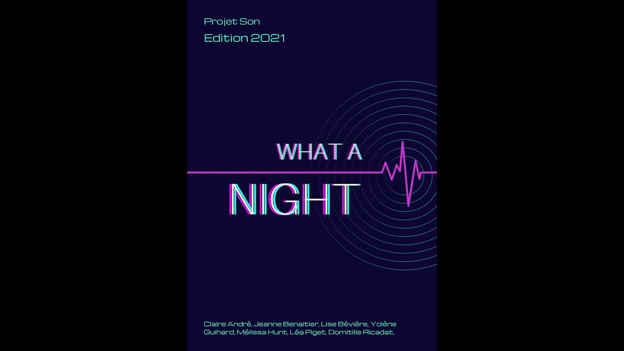 WHAT A NIGHT ! - Atelier de production sonore 2021