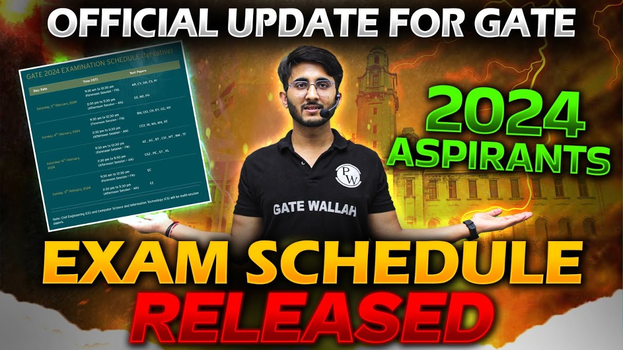 GATE 2024 Exam Schedule Release | Official Update