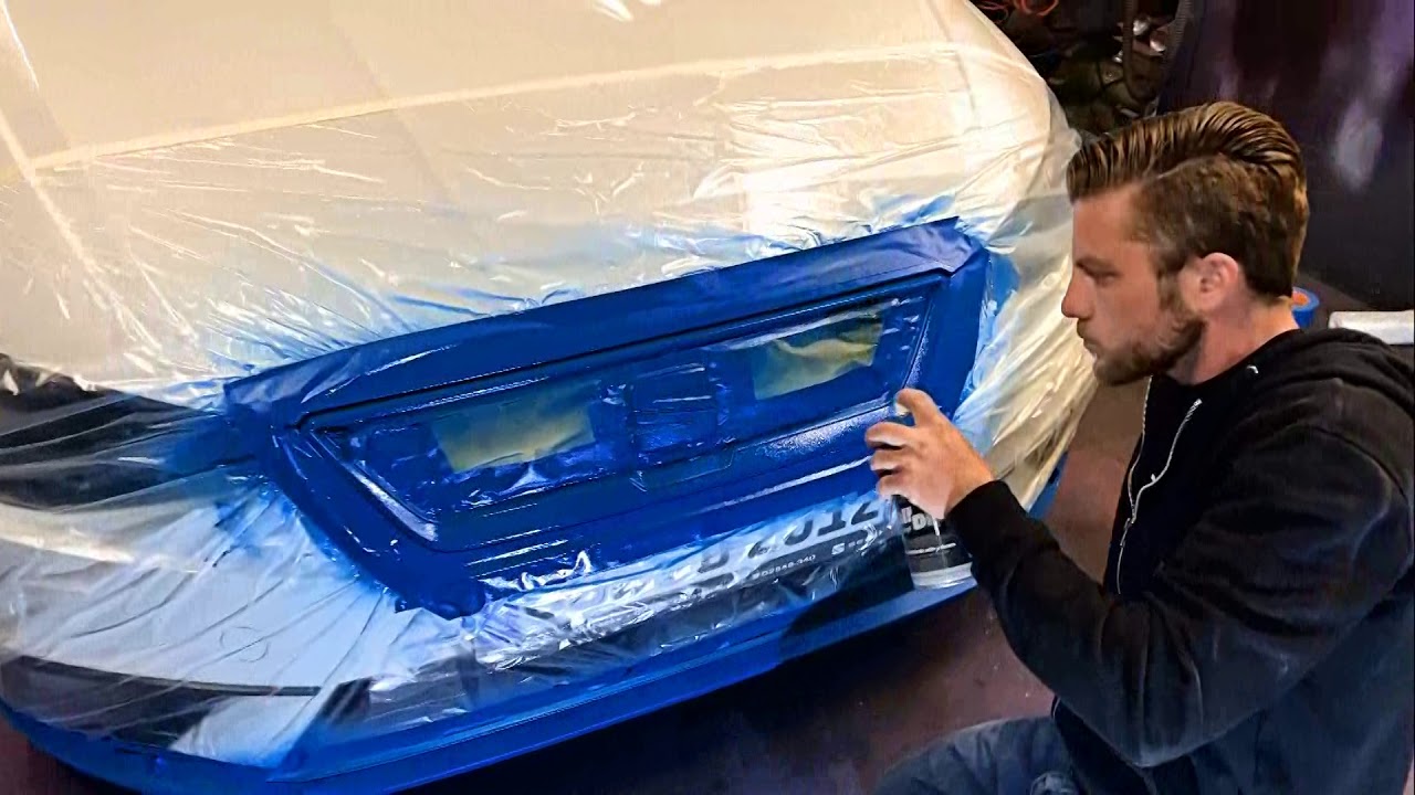 Spraywrap | Embleme & K&uuml;hlergrill folieren mit Full Dip Spr&uuml;hfolie - Zusammenschnitt