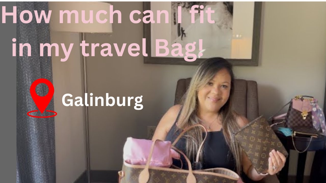 How to maximize  your space in your travel Tote. 👜💕What's in my Travel 🌸Neverfull GM?