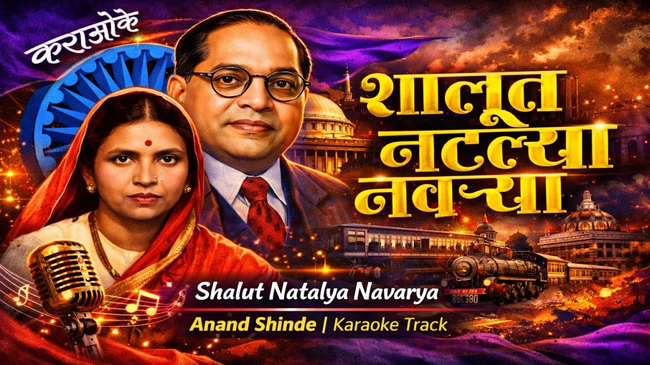 फाटक्या लुगड्यात नांदली रमाई | Shalut Natalya Navarya karaoke | Bhim Geet Karaoke | Vishal Jadhav