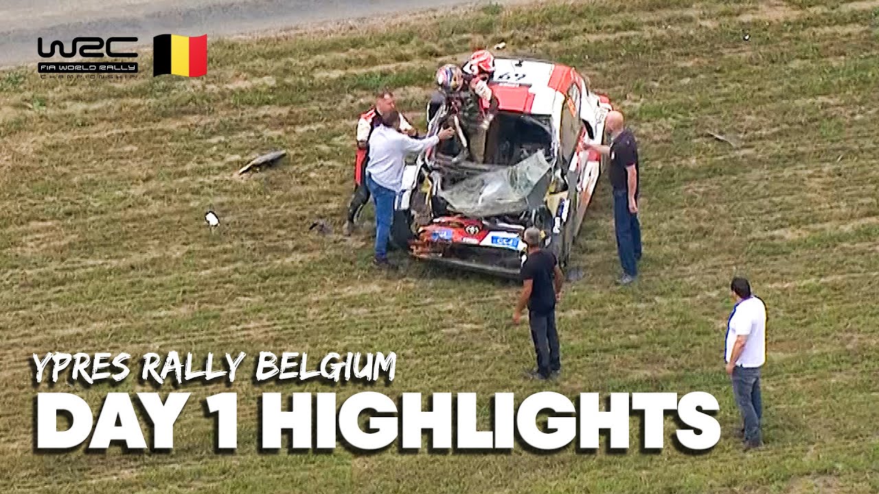 Championship Leader Rolls Out of Ypres Rally Belgium 💥