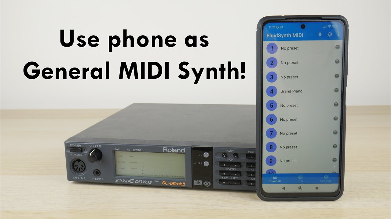 Use Phone as General MIDI Synthesizer / Wavetable for DOS Games